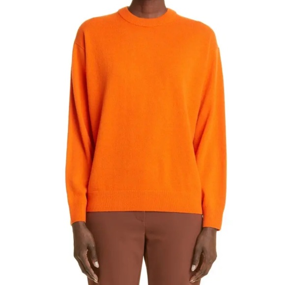 LAFAYETTE 148 NEW YORK Cashmere Sweater - Ember Orange Size L - Picture 2 of 9